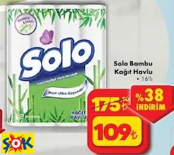 SOLO BAMBU KAĞIT HAVLU SOLO BAMBU KAĞIT HAVLU